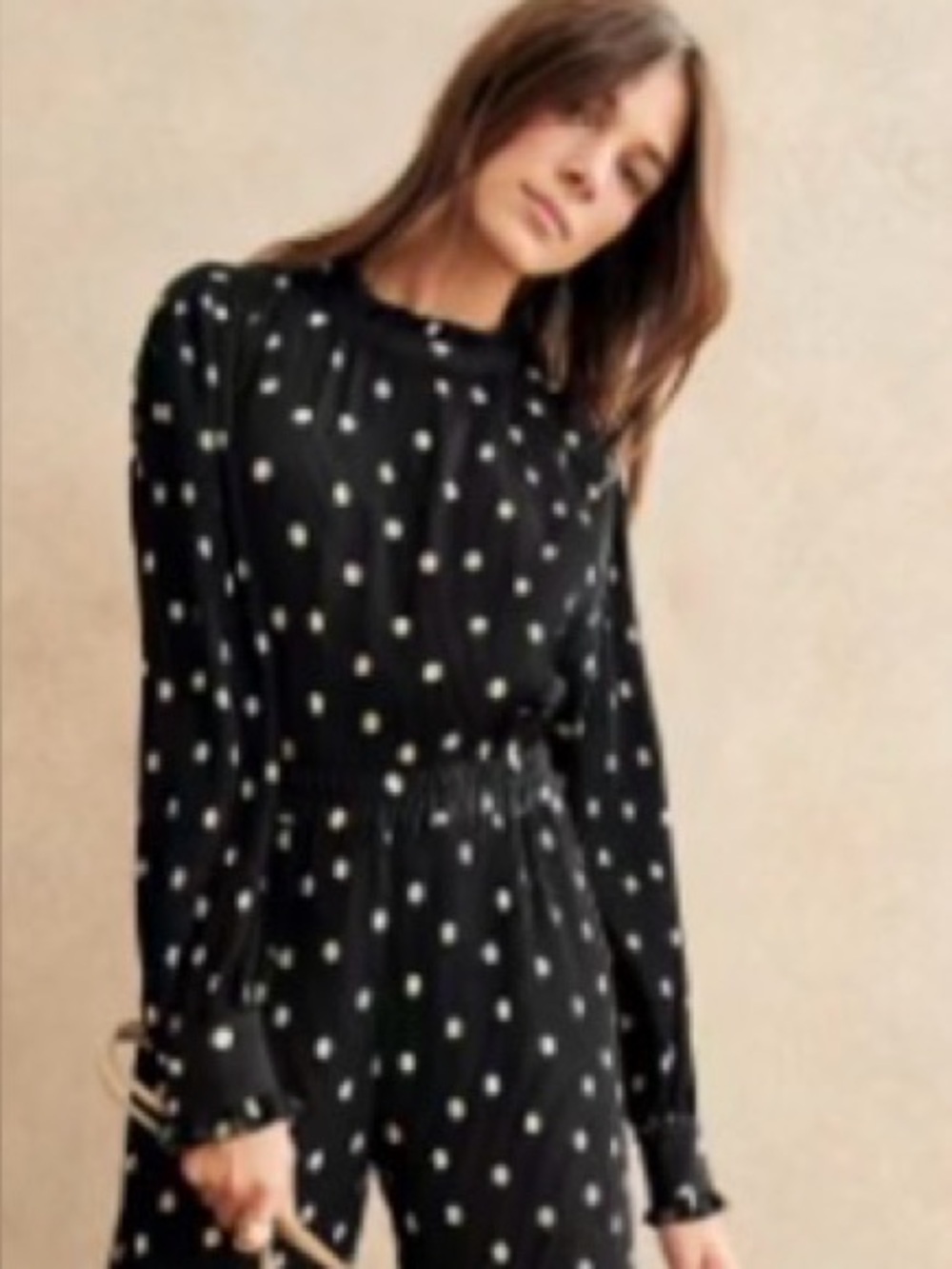 Sezane Rosalinda Blouse Polka Dots - Size 4